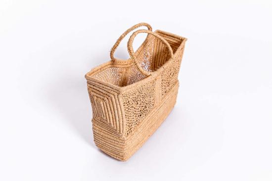  Founders & Followers 토트백 창립자 및 추종자 직사각형 상자 등나무  갈색 - OTHER BRANDS