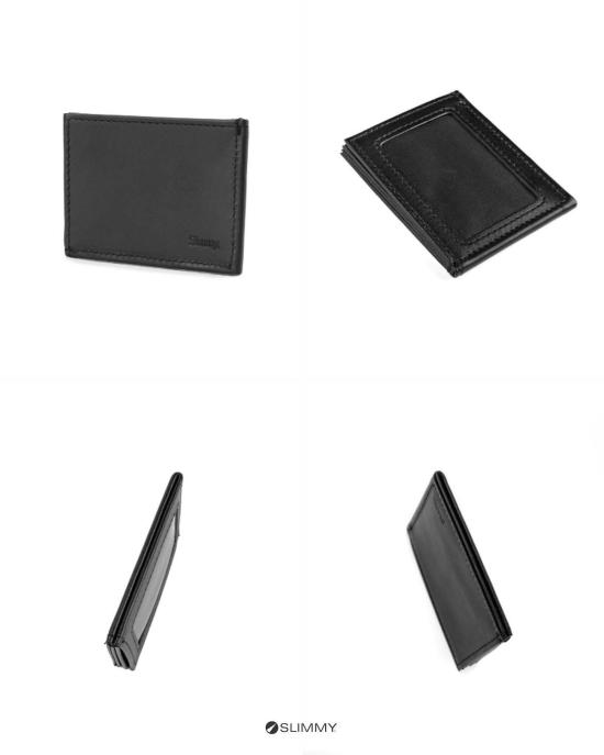  Slimmy 남성지갑 슬리미 OG V ID 76mm 지갑 (3포켓, 블랙) - OTHER BRANDS