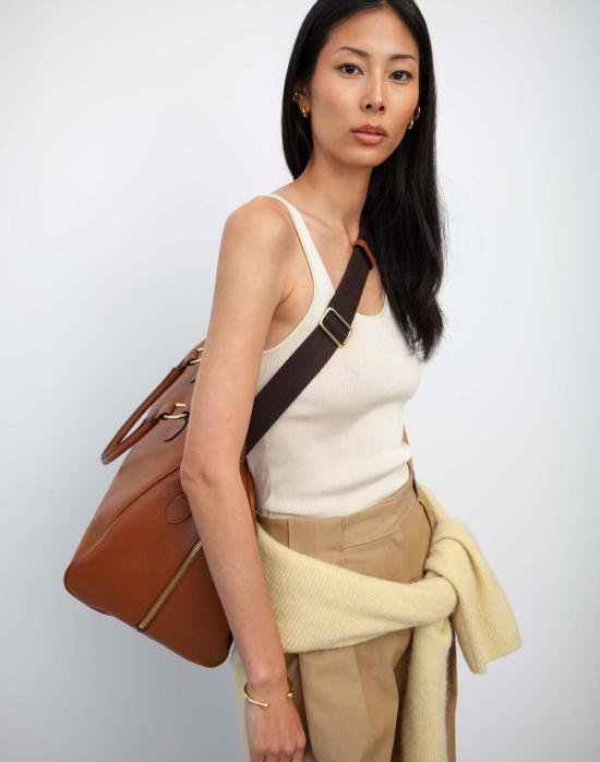  하이어 굿즈 토트백 Hyer Goods La Via 이탈리아 가죽 위켄더 백 - HYER GOODS