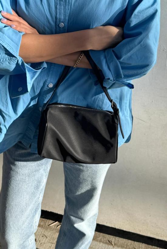  르 본 숍 숄더백 르봉 쇼페 시티 미니 백 블랙 - LE BON SHOPPE