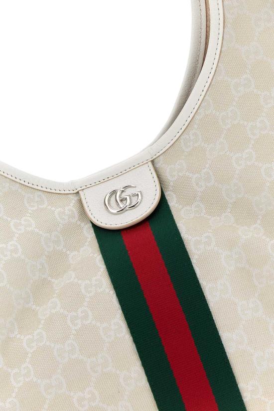  구찌 토트백 GG 패브릭 라지  질리오 쇼핑백 - GUCCI
