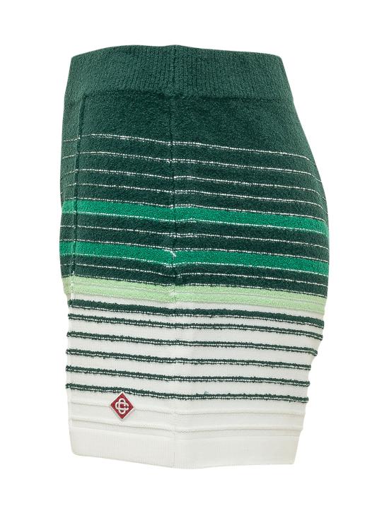 26FW 카사블랑카 숏팬츠 WPF26KW1394 01 WHITE GREEN - CASABLANCA