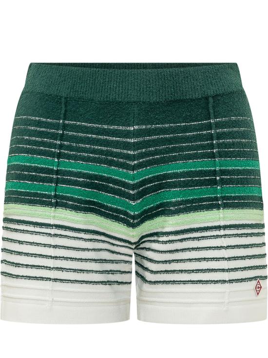26FW 카사블랑카 숏팬츠 WPF26KW1394 01 WHITE GREEN
