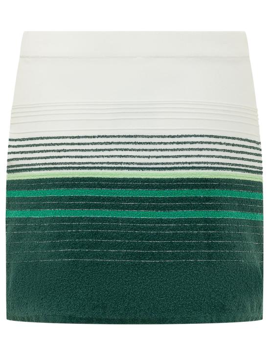 26FW 카사블랑카 숏 스커트 WPF26KW1396 01 WHITE GREEN - CASABLANCA