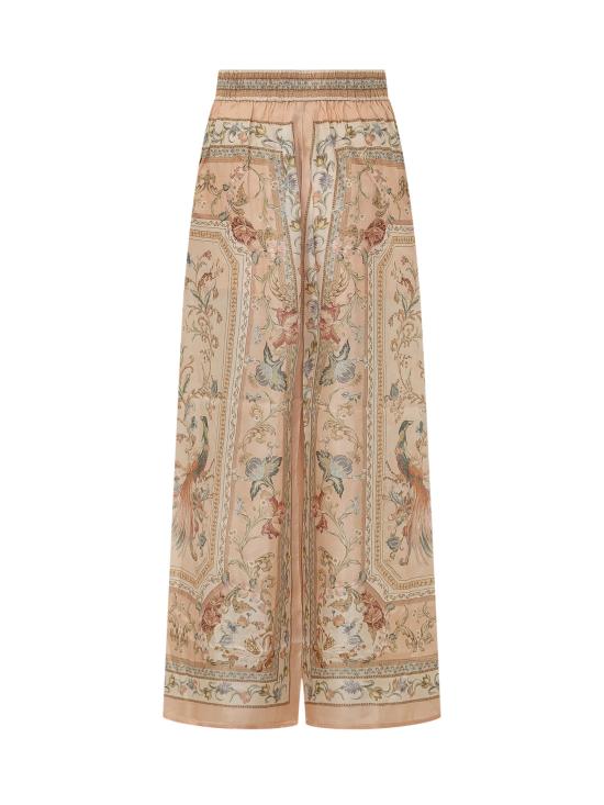 26FW 짐머만 스트레이트 팬츠 3524PSS264 PTPF PINK PAISLEY FLORAL - ZIMMERMANN