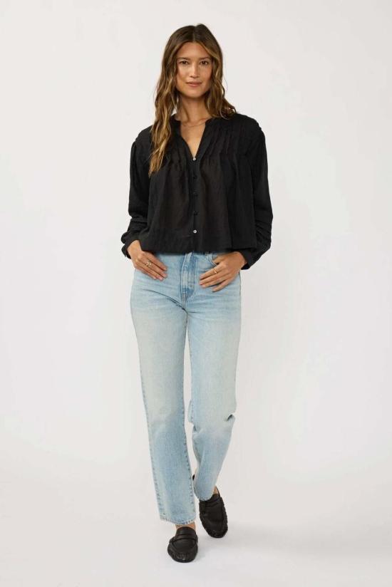  Lovestitch 셔츠 러브스티치 핀턱  블랙 - OTHER BRANDS