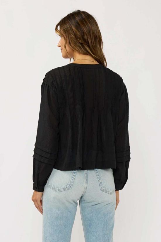  Lovestitch 셔츠 러브스티치 핀턱  블랙 - OTHER BRANDS