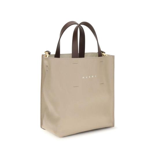 26FW 마르니 토트백 뮤제오 미니 핸드백 베이지 - MARNI