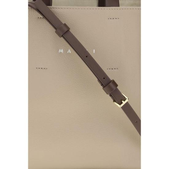 26FW 마르니 토트백 뮤제오 미니 핸드백 베이지 - MARNI