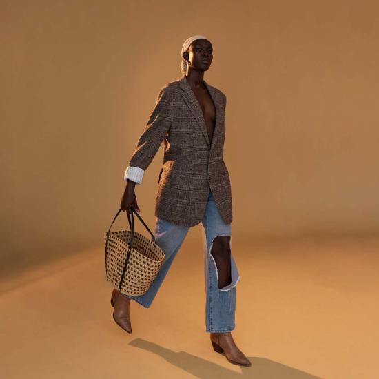  Indego Africa 숄더백 인디고 아프리카 도티 체크무늬 숄더백 - OTHER BRANDS