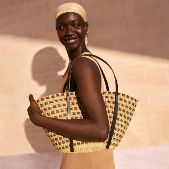  Indego Africa 숄더백 인디고 아프리카 도티 체크무늬 숄더백 - OTHER BRANDS