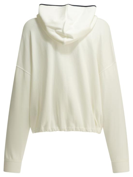 26SS 브루넬로 쿠치넬리 후드 티셔츠 MG927VT306C7220 X White - BRUNELLO CUCINELLI