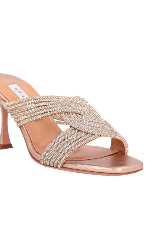 26SS 아쿠아주라 뮬/슬리퍼 GASMIDM1WNA PINK - AQUAZZURA