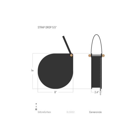  Dotlinesurface 토트백 도트라인서페이스 코너서클 백 블랙 - OTHER BRANDS