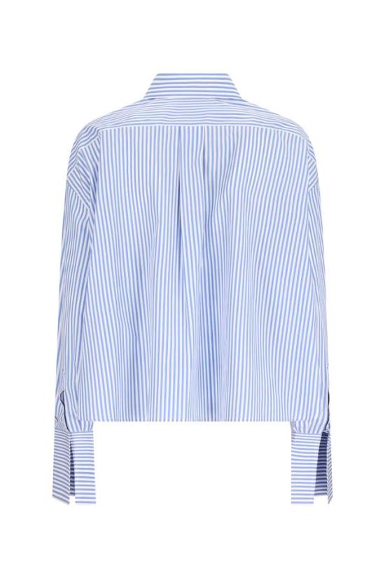 26FW 셀린느 스트라이프 코튼 포플린 크롭 셔츠 RC0941389 - CELINE