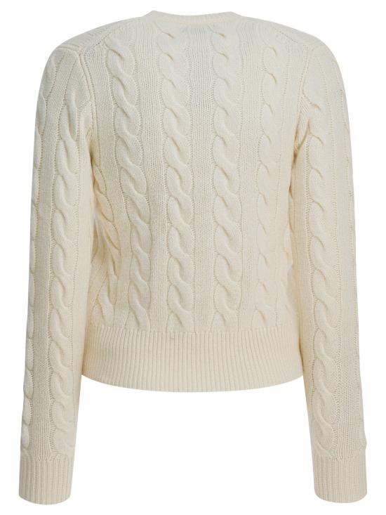 26FW 폴로 랄프로렌 로고 자수 크루넥 가디건 211972104002AUTHENTIC CREAM White - POLO RALPH LAUREN