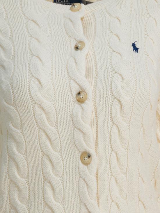 26FW 폴로 랄프로렌 로고 자수 크루넥 가디건 211972104002AUTHENTIC CREAM White - POLO RALPH LAUREN