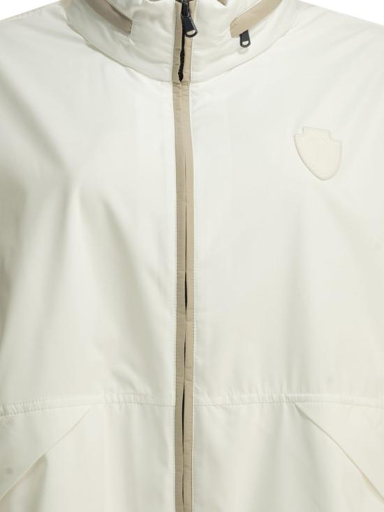 26SS 브루넬로 쿠치넬리 아우터 로고가 있는 레인코트, 재킷 및 코트 (흰색) - BRUNELLO CUCINELLI