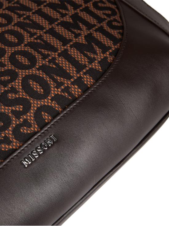  미소니 숄더백 미쏘니 로고 토트 쇼핑백 브라운 - MISSONI