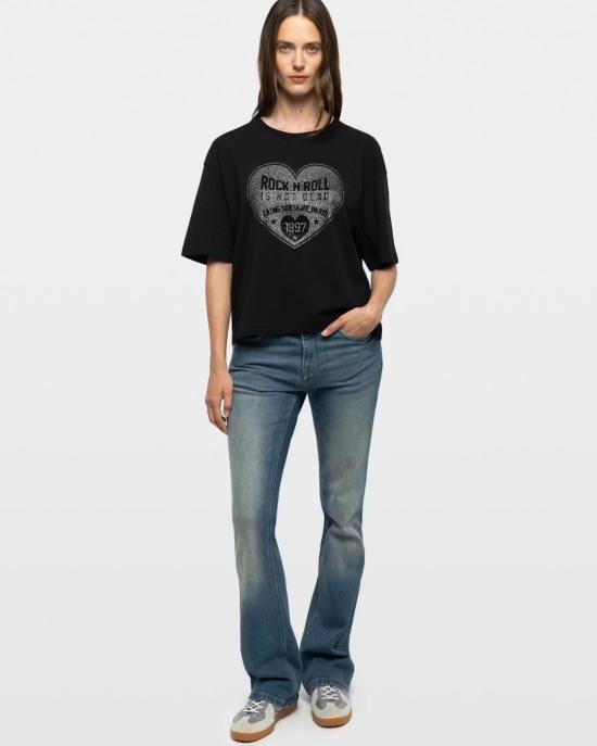  자딕앤볼테르 반팔 티셔츠 JWTS02922 011 Black - ZADIG & VOLTAIRE