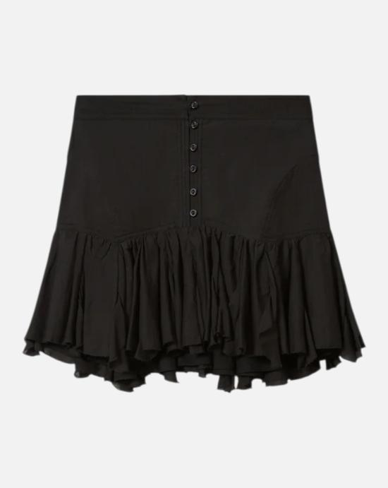 26FW 이자벨마랑 미디 스커트 JU0512FB B3J04E01BK Black