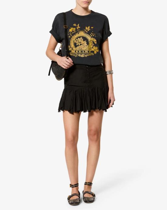 26FW 이자벨마랑 미디 스커트 JU0512FB B3J04E01BK Black - ISABEL MARANT