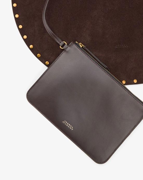  이자벨마랑 OSKAN 오스칸 문 숄더백 PP0200FA B2C03M50CF Coffee - ISABEL MARANT