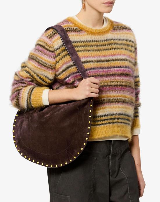  이자벨마랑 OSKAN 오스칸 문 숄더백 PP0200FA B2C03M50CF Coffee - ISABEL MARANT