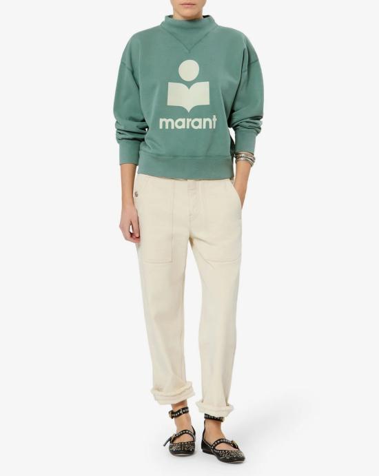 26FW 이자벨마랑 모비 스웨트셔츠 SW0003FA D1M04ESEEC Sage ecru - ISABEL MARANT