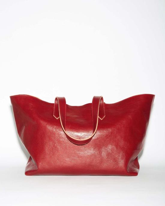  SAMUEL FALZONE 토트백 사무엘 팔존 네이브  레드 - OTHER BRANDS