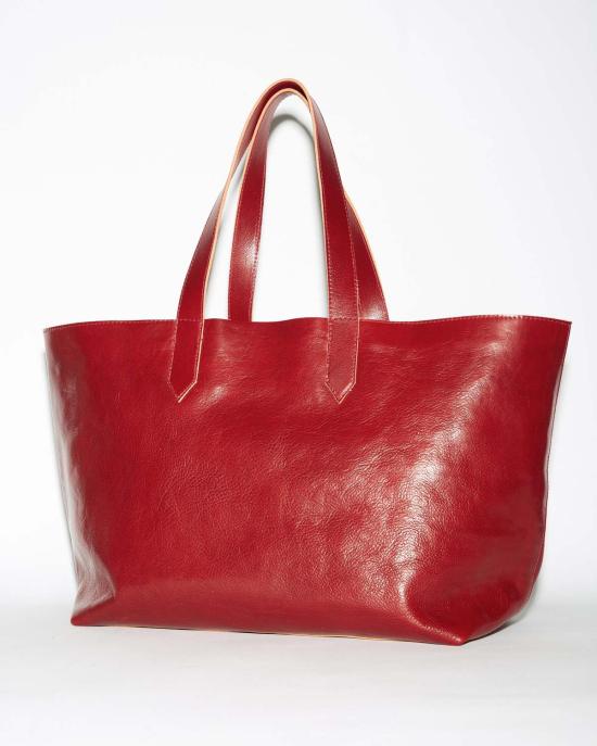  SAMUEL FALZONE 토트백 사무엘 팔존 네이브  레드 - OTHER BRANDS