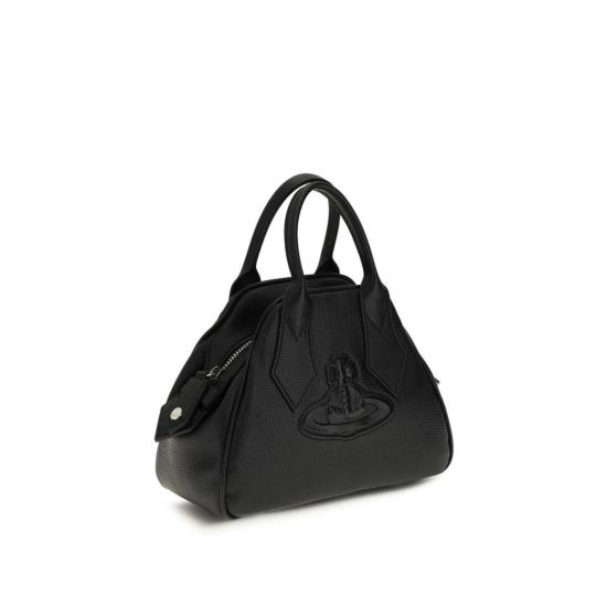  비비안웨스트우드 토트백 비비안 웨스트우드 스몰 야스민 핸드백 블랙 - VIVIENNE WESTWOOD