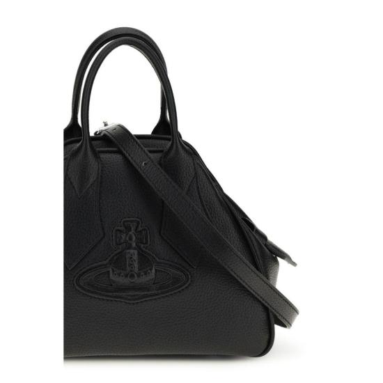  비비안웨스트우드 토트백 비비안 웨스트우드 스몰 야스민 핸드백 블랙 - VIVIENNE WESTWOOD