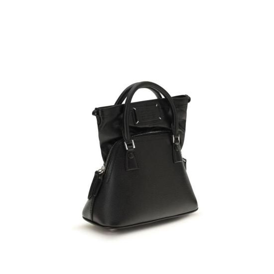  마르지엘라 토트백 메종  5 AC 미니 핸드백 블랙 - MAISON MARGIELA