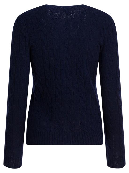 26FW 폴로 랄프로렌 폴로 자수 케이블 니트 스웨터 211971865003HUNTER NAVY Blue - POLO RALPH LAUREN