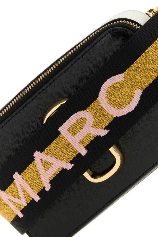  마크제이콥스 크로스백 마크 제이콥스 멀티컬러 가죽 스냅샷 크로스바디 백 블랙/멀티 - MARC JACOBS