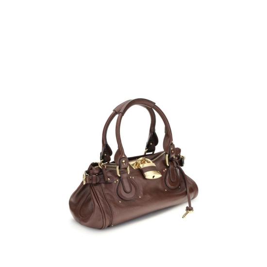 26FW 끌로에 가방 버팔로 가죽 숄더백 버건디 - CHLOE