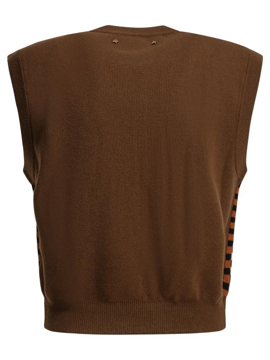 26FW 골든구스 스웨터 GWP02824P00267683442 Brown - GOLDEN GOOSE