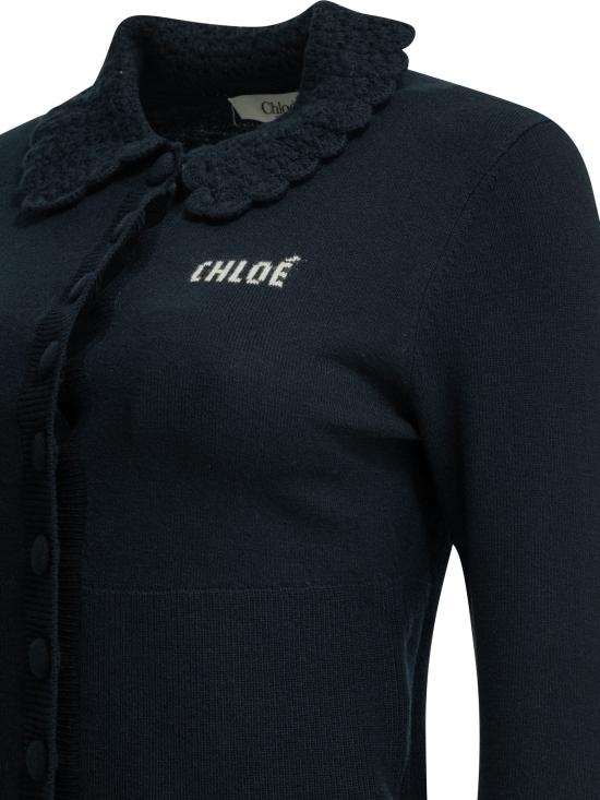 26FW 끌로에 스웨터 CH26AMC167114C3 Blue - CHLOE