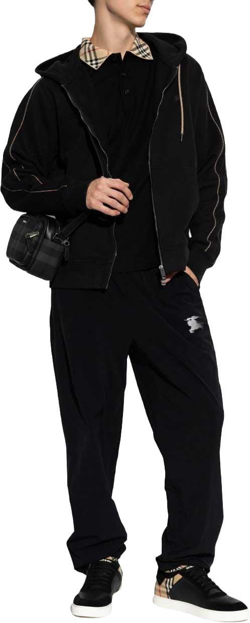 26FW 버버리 후드 티셔츠 8130512A1189 BLACK - BURBERRY