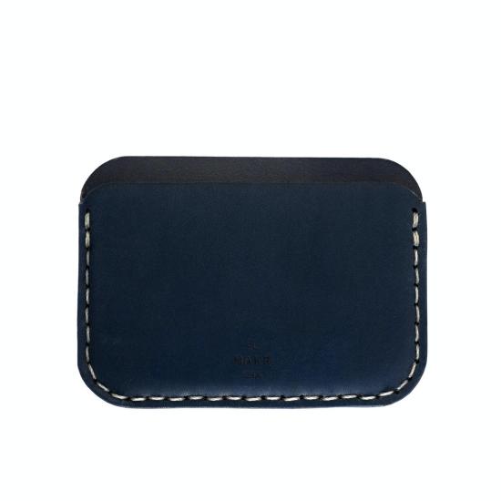  메이커 남성지갑 마크르 원형 지갑 네이비 무광