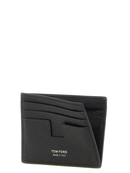  톰포드 남성지갑 톰 포드 송아지 가죽 카드홀더 블랙 - TOMFORD