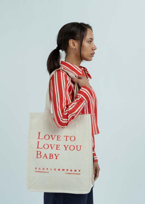  베이비 앤 컴퍼니 숄더백 베이비앤컴퍼니 러브 투 러브 유  (파치먼트 색상) - BABY & COMPANY
