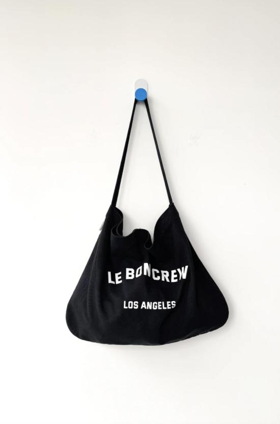  르 본 숍 토트백 르봉숍 르봉 크루 해피 캐리백 블랙 - Le Bon Shoppe