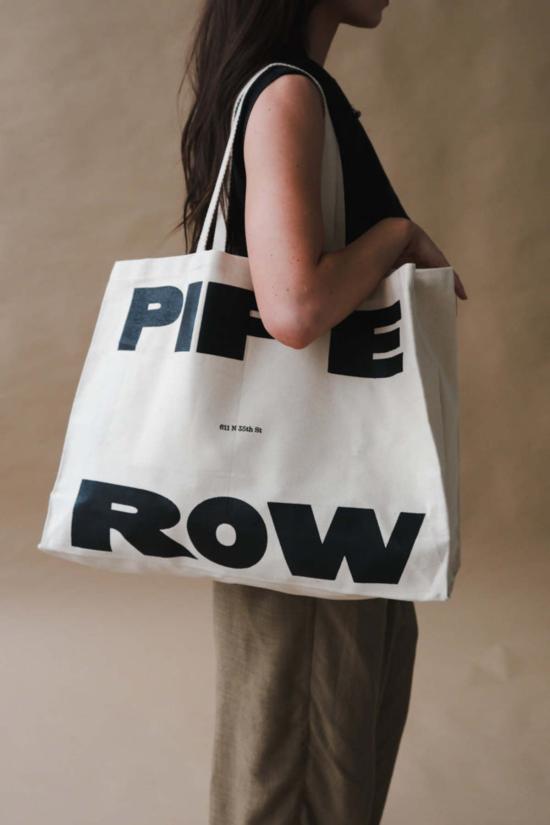  파이프앤로우 토트백 캔버스 - PIPE & ROW