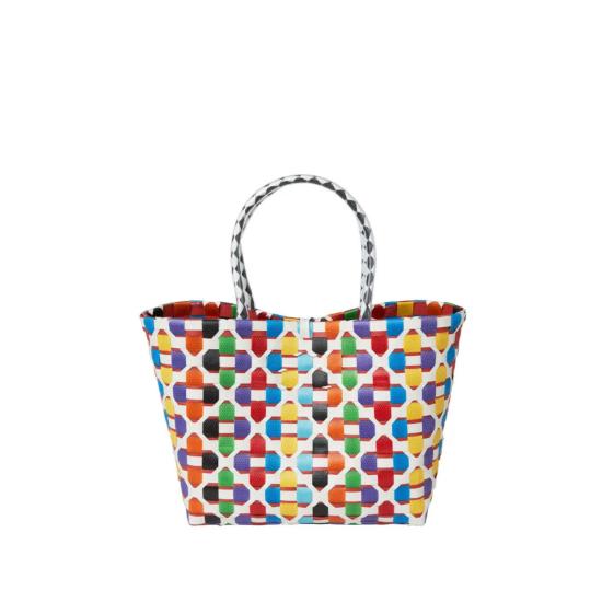  사라 스튜어트 토트백 켄슬리 미니 수제 꽃무늬 재활용 플라스틱 가방 - SARAH STEWART