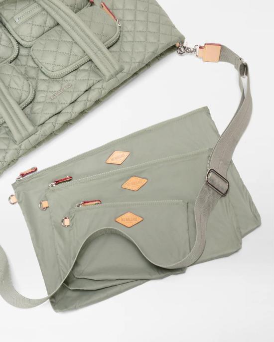  mz wallace 크로스백 Mz Wallace 대형 메트로 여행용 토트백 아가베 그린 - OTHER BRANDS