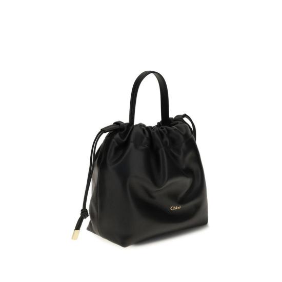 26FW 끌로에 토트백 아이콘 레더 체인 숄더백 블랙 - CHLOE