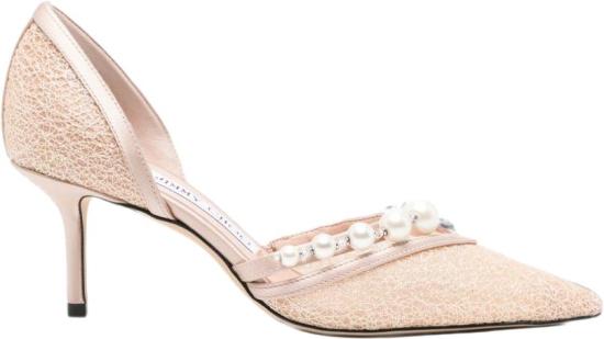 26FW 지미추 힐/펌프스 AURELIE65QKGMACARONWHITE PINK