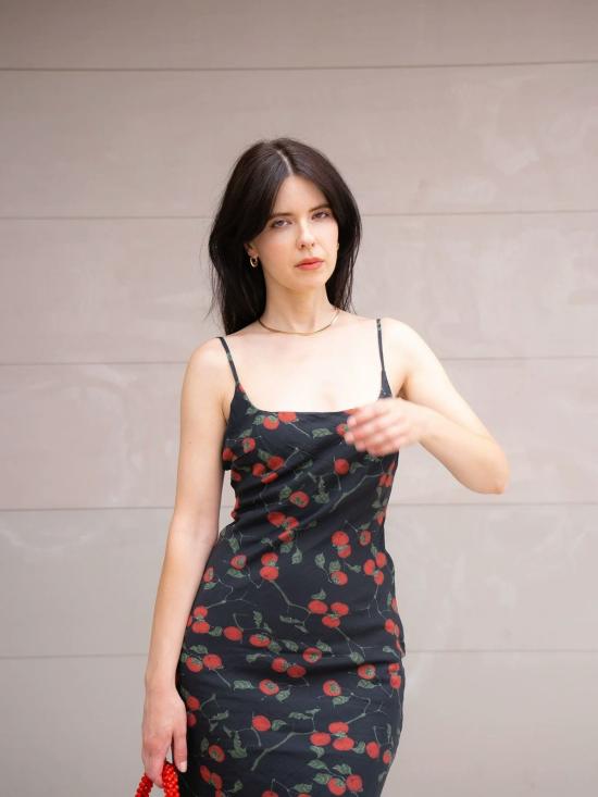  Sofie the Label 미디 원피스 소피 더 라벨 아이비 드레스 토마토 - OTHER BRANDS